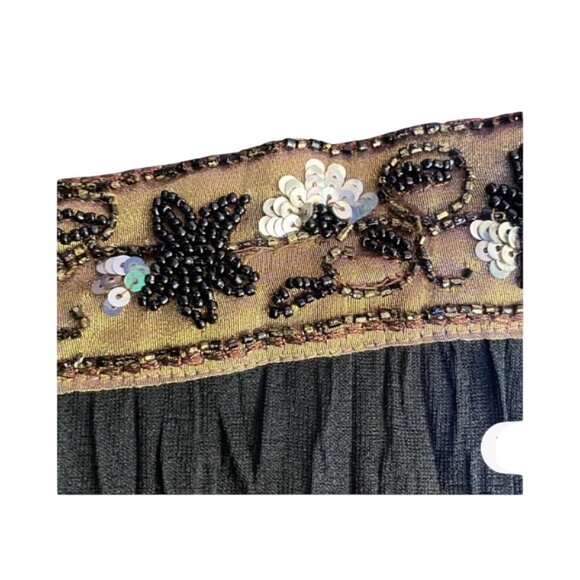 Vtg Worthington Womans M Flowy Maxi Skirt Embroidered Waistband Whimsigoth Y2k - Picture 10 of 11